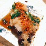 焼き鳥 てつ屋 - 牛はらみおろしポン酢串