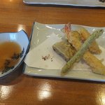 斜坑 - 天ぷらの盛り合わせ