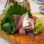 庄ちゃん寿司 - 活け鯵 お造り