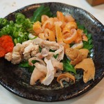 庄ちゃん寿司 - あかっぽ（皮、肝、胃袋、玉子）