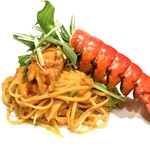 Lobster and Kyoto mizuna tomato cream sauce linguine