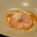 唐津赤足海老ボイルベルモット酒クリーム