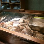 伊酒や 春木屋 - ネタケースには美味しいものがスタンバイ