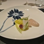 リストランテ カノフィーロ - 蒸しダコと黒オリーヴのマヨネーズ