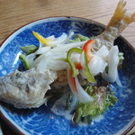 鮨 笹元 - 2011年8月訪問時：おまかせ：鯵の南蛮漬け