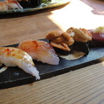鮨 笹元 - 2011年8月訪問時：おまかせ：握り②（二人分）