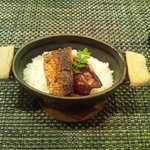レストラン バカール - 鰯とフォアグラの鉄鍋炊きあげご飯