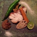 大どころ - アラの焼き物、焼き野菜と自家製味噌