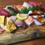 谷町 一味禅 - 寿司 盛り合わせ（￥1700）