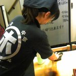 京都　中京　ホルモン丸 - 実はこれ、泣いてます（笑）福岡でも頑張れ～！