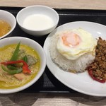 ティーヌン - ガパオグリーンカレーセット 1050円