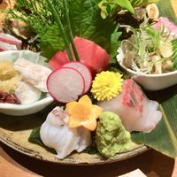 吉祥寺 三うら - 刺身盛り合わせ（前側）