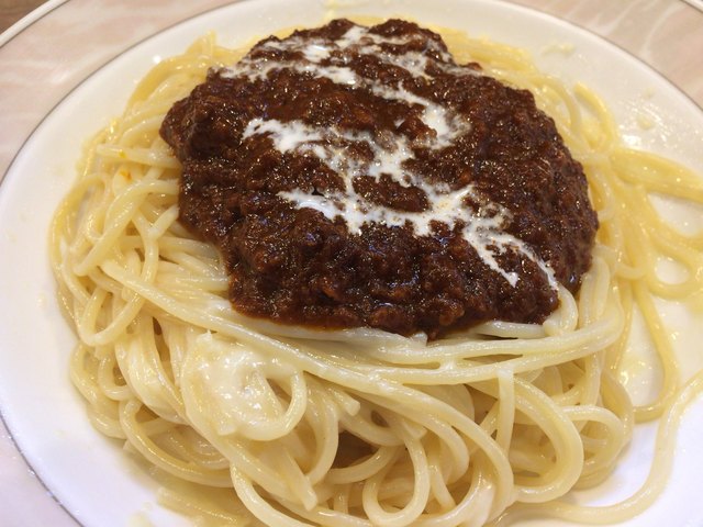 日本的なパスタ屋 ミートソース990円 税別 By Yoshimin とすかーな 武蔵小山総本店 武蔵小山 パスタ 食べログ