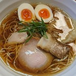 鶏と魚 - 味玉煮干醤油らぁ麺 細麺