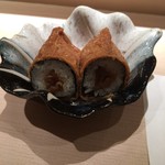 鮨 水月 - かんぴょう巻きのおいなりさん