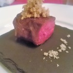 生パスタ専門店 レヴァーロ - 牛肉 山わさびとフォアグラ塩添え