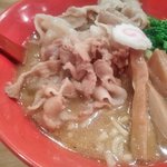 麺の極 はなみち - ら～麺・豚（アップ）