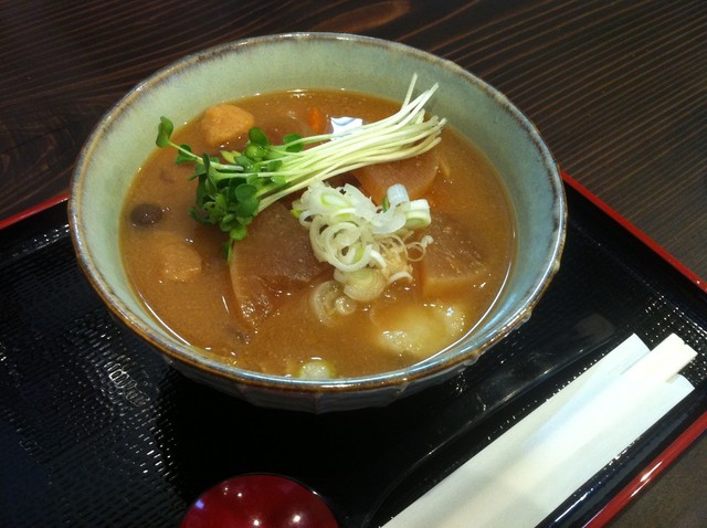 大月名物おつけだんごをいただきました By シチー 古民家麺処 かつら 旧店名 京風らーめん かつら 大月 ラーメン 食べログ