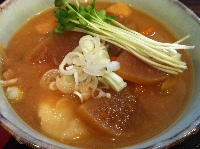 大月名物おつけだんごをいただきました By シチー 古民家麺処 かつら 旧店名 京風らーめん かつら 大月 ラーメン 食べログ