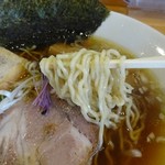 麺処 中むら - 麺は全粒粉の細麺です