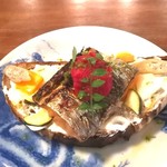 ブリコラージュ ブレッド アンド カンパニー ダイニング・カフェ - トッピングされている(たぶん)ビーツと大根のおろしが、彩りきれい。木の芽(山椒の葉)が香り、おしゃれ♪　20180911　秋の味覚が存分に楽しめました。＼(^-^)／