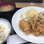 おあじ食堂 - 白身魚の甘酢あんかけ定食