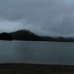 奥裏磐梯らぁめんや - お店からの風景(雨)