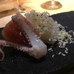 花小町 - 天草産ヤリイカと玉名牧場のルミエールチーズ、植木イチジク