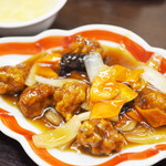 中国料理ロンロン - 酢豚定食（昼の定食）