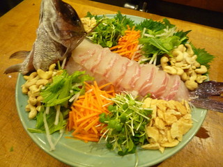 h Gengetsu - 真鯛の中華風刺身サラダ仕立て