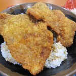 軍鶏屋 おかめ - ソースカツ丼セット　の　ソースカツ丼