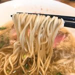 Mari iida - 【2018年08月】背脂サバ煮干soba、麺アップ。