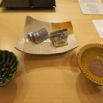 銀座いち分 - 30年9月　新秋刀魚　肝ソース