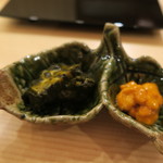 銀座いち分 - 30年9月　蒸しアワビ肝和え