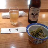 新宿 うなぎ菊川 - 小松菜おひたし