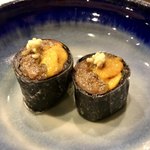 心粋厨房 獬 - 本鮪とムラサキウニの生春巻き