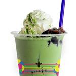 ジラフクレープ 名古屋 栄スカイル店 - ドリンク写真:抹茶白玉あずきラテ