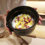 弥さしさ 大島 - さつま芋の土鍋炊きご飯(18.8月下旬)