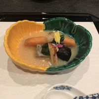 馬車道 大かわ - 炊き合わせ(秋鮭、松茸、)