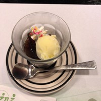 すし処 初音 - ランチのデザートはコーヒーゼリーにしました