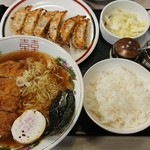 みよしの - カツラーメンセット