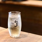 餃子とスパークリング バブルス - 知多ハイボール