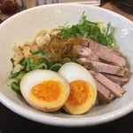 布施 細見商店 - 限定 えび塩あえそば（￥800）