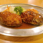 れすとらん 浪花亭 - ダブルハンバーグ