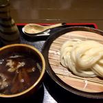 讃岐つけ麺 寒川 - オリーブ牛すじとゴボウのつけ麺 1,100円