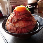 洋食工房 レッドロック - ローストビーフ丼（大盛り）…税込1100円