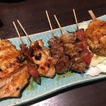 Yakitori Kafe Torigoya - 焼き鳥盛り合わせ 7本