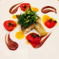 ラ・トラース - (お魚料理)マナガツオ、トマトベリー、カラマタオリーブ