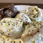 ナガタ店 - 里芋のゴルゴンゾーラソースかけ