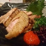 炭火焼鳥はれるや - 大和肉鶏のももタタキ